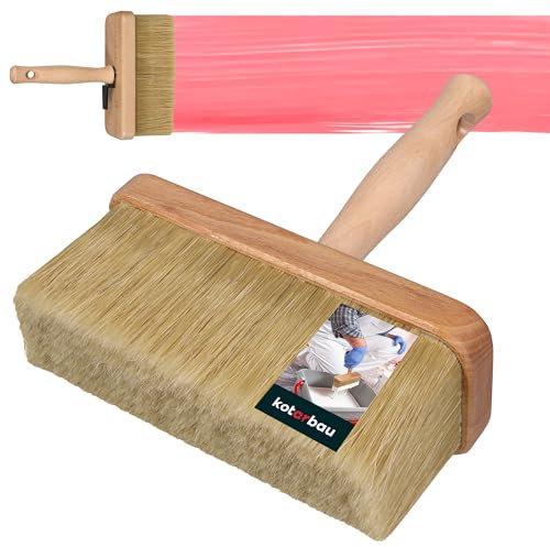 KOTARBAU® Brocha Rectangular con Mango de Madera, 180 mm, Pincel para Pintar Superficies Grandes, Paletina Ancha con cerdas Resistentes, Brocha Plana para Pintar Paredes y techos Extra Grande