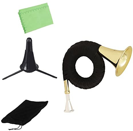MILISTEN 1stk Jagdhorn B-dur Erstklassiges Musikinstrument Praktisches Musikinstrument Professionelles Waldhorn Blechblasinstrument Anfänger Waldhorn Spielzeug Haupt Messing Kind