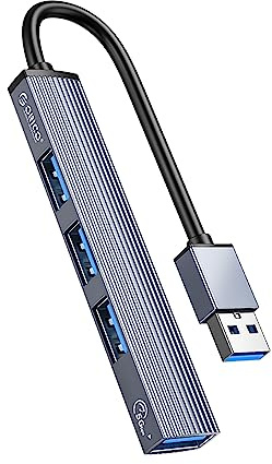 Orico Hub USB 5 Gbps 1 USB-A 3.1, 3 Puertos USB-A 2.0, Aluminio