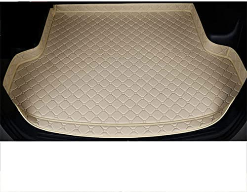 Angepasst Auto Leder Kofferraummatte für Volkswagen VW Golf 7 Variant/Golf 7 Variant Alltrack, Wasserdicht Antirutsch Kratzfestem Interieur Kofferraumwanne Zubehör