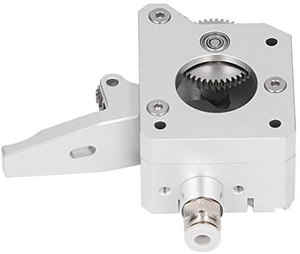 Hilitand Dual Gear Extruder, 3D-Drucker Dual Gear Extruder, Silber Metall Extruder MK8 3D Drucker Zubehör Ersatzteil für Prusa I3, 3D Drucker Extruder (Right Hand)