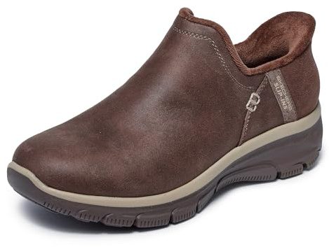 Skechers Women's Easy Going-Modern Hour Slip-In Ankle Boot, Chocolate, 7