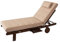 PillowPrim Materassino da giardino per lettino, lettini, balconi, esterni, sdraio, cuscino, divano, beige, 204 x 60 cm