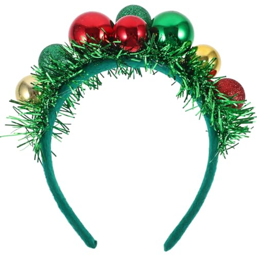 Amosfun Weihnachtliches Haarband Mit Bunten Kugeln Kreatives Party-accessoire Für Festliche Anlässe Bequemes Design Für Damen Für Weihnachten Und Festliche Feiern