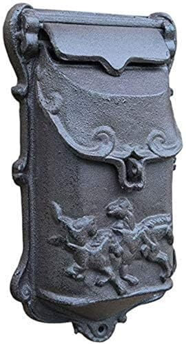 Briefkasten, Vorratsglas Briefkasten Wandmontage Eisen Wandpostkästen Außerhalb des wetterfesten Briefkastens Retro Landhaus Briefkasten Gartendekoration abschließbar