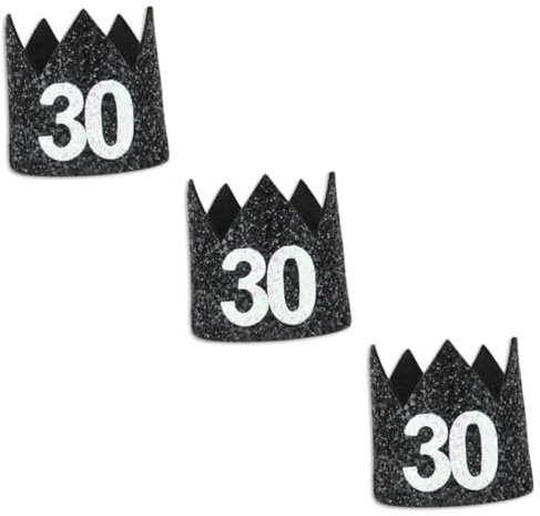 STOBAZA 3St lustiger Partyhut Haarschmuck zum 21. Geburtstag Foto-Requisiten Dekorationen zum 30. Geburtstag Geburtstagshut Hut zum Geburtstag Blitz dekorativer Hut