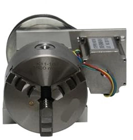 CIJIAOPOYU Contre-Pointe 4 Axes MT2 for fraiseuse CNC Mandrin Rotatif CNC à 4 mâchoires A 100 mm for fraiseuses(3-Jaw C)