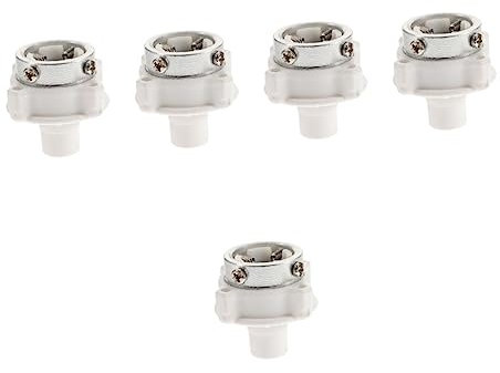 HOMSFOU 5pcs Quick Connect Inlet Washer Hose Adapter Extra Long Pipe Water Hose Fittings