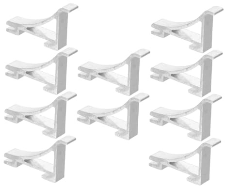 HYTROVE 10pcs Refrigerator Shelf Clips Mounting Hooks for Various Fridge Multipurpose Support Clips for Cabinets Coolers and Rv Refrigerators Secure and Versatile