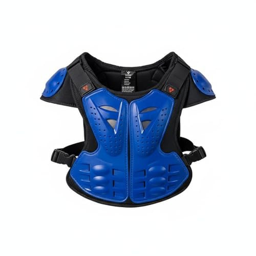Traje de Moto para Niño Motocross Protección Completa Chaleco de Moto,Azul