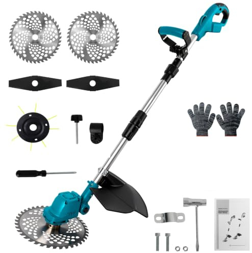 Batteridriven grästrimmer kompatibel med Makita 18 V-batterier (utan batteri)