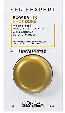 L'Oréal Professionnel Paris Serie Expert Powermix Shot Gold, Goldadditiv für Haarmasken, Intensivkur für warmes blondes Haar, 10 ml