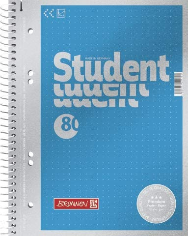 5 x Sonderedition Brunnen Collegeblock DOT•TORE punktkariert A5, 80Blatt dotted 90g/m²