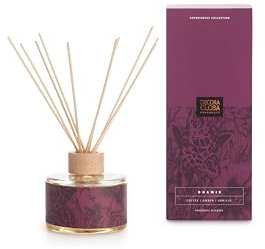 DECORAGLOBA - Duftdiffusor mit Rattanstäbchen für Räume 250 ml - Kaffee, Leder und Vanille Duft - Maskulin Duft