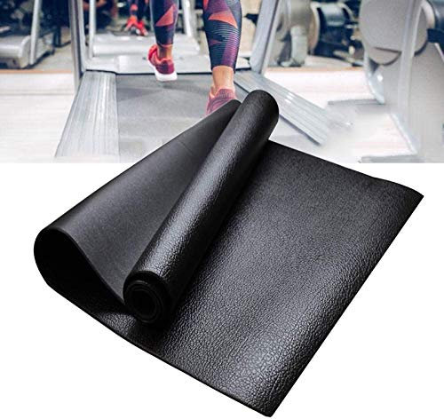 PPGE Home Laufband Bodenschutzmatte, Schallschutzmatte, Antivibrationsmatte, Unterlage Antirutsch, Antirutschmatte, Fitnessgeräte Schutzmatte, Fitnessgeräte Unterlegmatte - Schwarz 200×90 cm