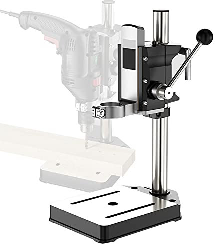 LXX Soporte de Prensa de Taladro Soporte para Taladro de Columna Vertical Soporte para Taladro de Mano Portatiles para Bricolaje y Reparaciones Profesionales
