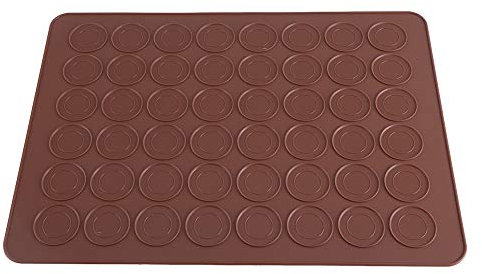 Tapis de Cuisson Macarons - Plaque à Macarons Meringues Moule en Silicone pour 48 Empalcements Macarons - pâtisserie Outil de Fabrication Bricolage ustensiles de Cuisson Outils de décoration