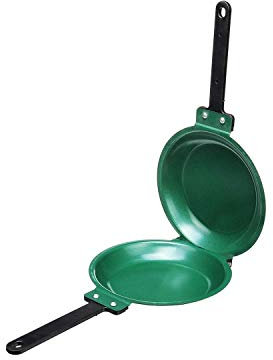 OQHAIR Sartén Antiadherente, máquina para Hacer Tortitas de Doble Cara, sartén para Tortillas, sartén Saludable, Uso General para Cocina de Gas e inducción