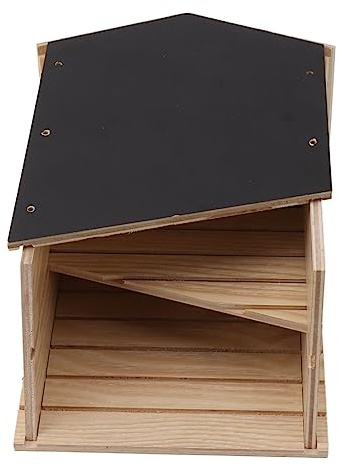 Asixxsix Casetta per Pipistrelli, Scatola di Legno Doppia Camera per Pipistrelli Roost e Terra, Resistente alle intemperie Facile da installare Bat Shelter, Pulire Il Cortile dagli Insetti