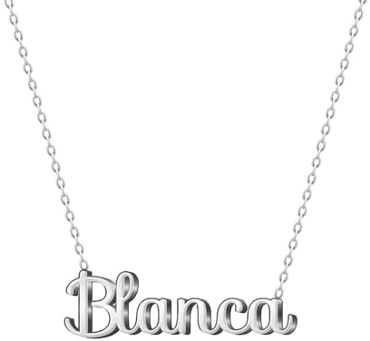 cotigo Collar Nombre Acero-Incluye Tarjeta con Significado Hermoso-Colgante Nombre Plateado o Dorado-Regalos Personalizados para Mujer-Cumpleaño-Navidad-Día de madre-San valentín