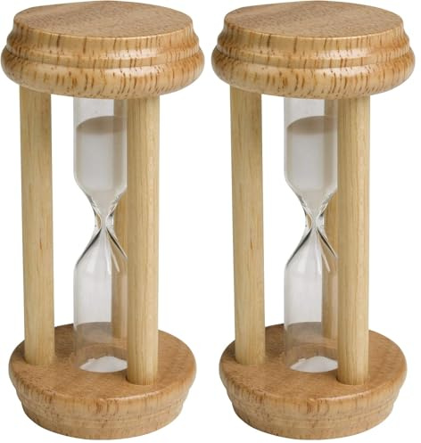 Chef Aid Traditional 3 Minute Egg Timer, Perfect gadgets for timing the cooking of Boiled Eggs (Pack of 2)