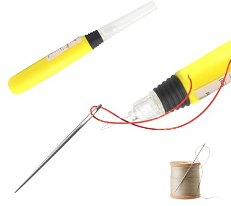 Nadeleinfädler-Werkzeug, Nadeleinfädler zum Handnähen | LED-Einfädler-Nähwerkzeuge | Nadeleinfädler-Werkzeug mit LED-Licht, Sticknadel-Einfädler-Werkzeug für Heimwerker, Basteln, Nähen Luckxing