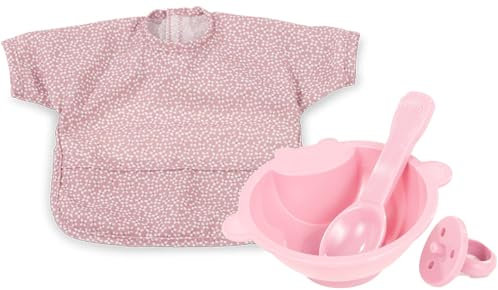 Götz 3403558 Zubehör-Set Yummie Pink - Puppenzubehör Gr. S - 4-teiliges Bekleidungs- und Zubehörset für Babypuppen von 30 - 33 cm