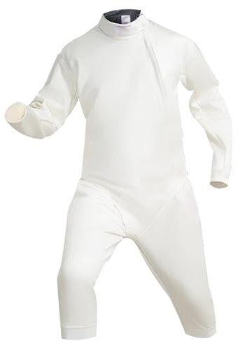 LYXXJRYBHD 3-teiliger Fechtschutzanzug, Fechtbekleidung 900N Dornenschutzgewebe, Hose Jacke Weste Set für Florett, Degen, Säbel(Size:Right46)