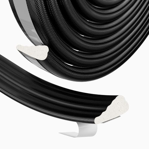 Türdichtung Fensterdichtung Dichtungsband Schaumstoff Selbstklebend,Tür Fenster Dichtung Dichtungsband,Haustür Türrahmen Dichtung,Door Seal,Zugluftstopper Dichtband Fenster (Schwarz,5M)