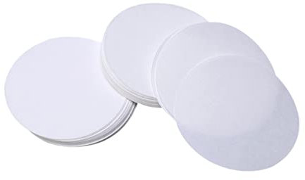 PartyKindom Filterpapier Scheibenfilterpapier 12,5cm Weiß 100 Stück Mittlere Durchflussrate Für Chemische Anwendungen