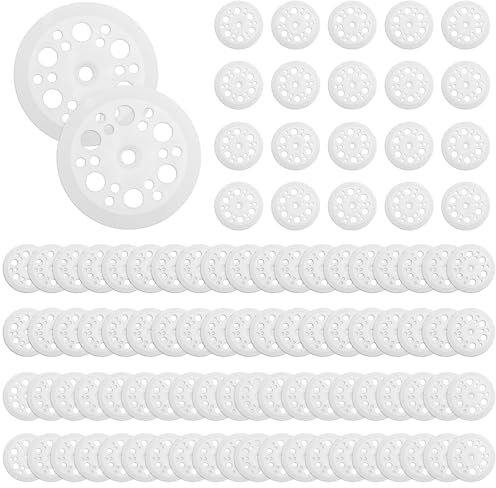 100 Pièces Rondelle Plastique, Rondelles en Polypropylène, Rondelles en Mousse, Rondelle Plate pour Fixer Et Soutenir les Panneaux Isolants Flexibles en EPS, XPS, Laine de Roche Et Fibre de Verre