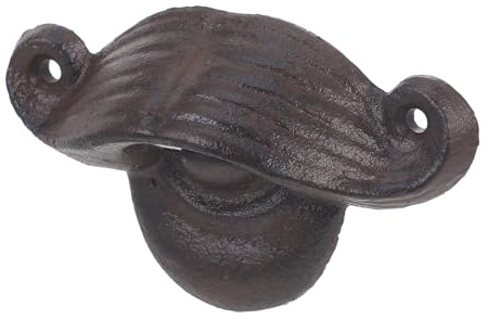 PAMINGONO Wall Mounted Beer Bottle Opener Cast Iron Metal Manual Decorative Household Bar Party Bottle Opener Fixed for Wall Use