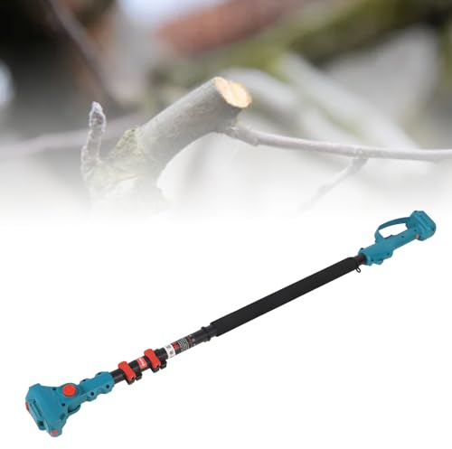 YWBL-WH Asta Potatura Telescopica per Cesoie Elettriche, Allungabile, Alluminio Leggero, Impugnatura Antiscivolo, Compatibile con Motosega Elettrica, Batterie, Regolabile 4,1 Piedi