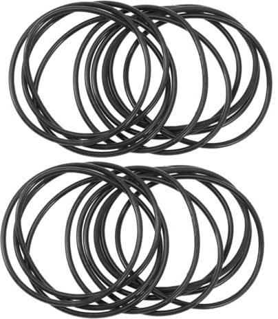 TOYANDONA 50 Stück Silikon Gel Armbänder Dehnbare Unisex Stretcharmbänder Hautfreundlich Leichtes Schwarzes Silikonarmband Für Festivals Partys Und Geschenk