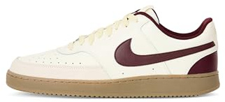 Nike HV2530-101 Court Vision Lo Uomo, Sail/Burgundy Crush-LT Khaki EU 40