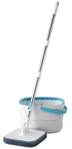 Fnfhsa Trapeadores Flotantes de Piso de Microfibra Lazy Sin Lavarse Las Manos Herramientas de Limpieza del Hogar Separación de Aguas Residuales de Agua Limpia con Cubo