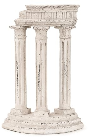 Howard Elliott Temple of Portunus II Sculpture for Home & Garden Decor, Decorative Ancient Ruin Architectural Column Resin Statue, Figurine for Tabletop, Bookshelves & Home, 2.75 x 7 x 10.5 Inch