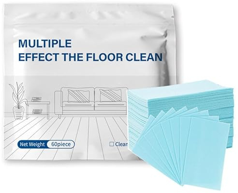 Feuilles Nettoyantes Sol – Pastilles Concentrées Solubles Multi-Surfaces pour Parquet Stratifié Carrelage Vinyle, Nettoyant Sol Écologique, Parfum Frais Longue Durée
