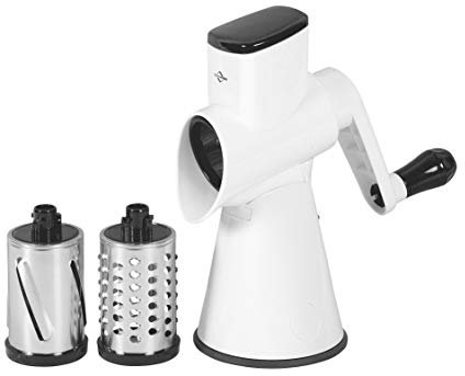 Cucina professionale 1310222200 Rapid Grattugia a tamburo, Plastica, Bianco, 13 x 16 x 28.5 cm