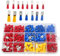 GIZGA Kabelschuhe 368pcs Kabelschuh Set Flachsteckhülsen Sortiment 0.5-6.0mm² Elektrische Sortiment Flachstecker und Gabelkabelschuhe, Ringkabelschuhe