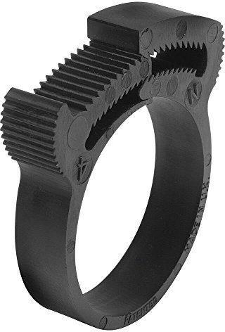 ajile - Collare di serraggio in plastica di nylon nero per cavi, guida, tubi e tubi diametro da 18,1 a 20,6 mm, confezione da 20 pezzi, QHC118 x 20-FBA