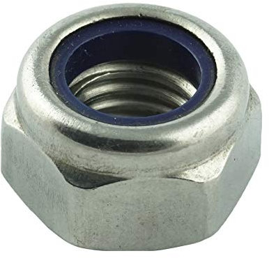 Eisenwaren2000 | M4 Sicherungsmuttern (20 Stück) - selbstsichernde Stoppmuttern niedr. Form DIN 985 - ISO 10511 - Edelstahl A2 V2A - rostfrei