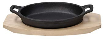 Tognana TEGAME IN GHISA CM 17X11 CON SUPPORTO IN LEGNO