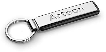 Volkswagen 3G8087010AYPN Metall Schlüsselanhänger VW Arteon Schriftzug Gravur Schlüsselring, Silber