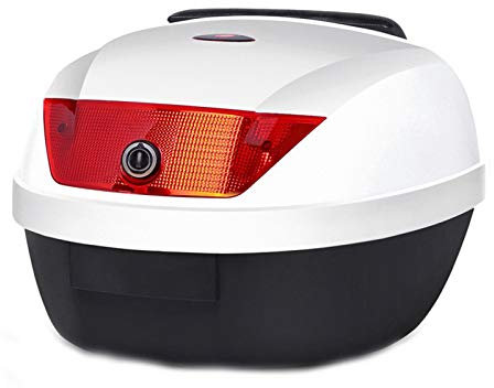 ZXCASDF Topcase Motorradkoffer Motorradkoffer-Innentaschen Set Passend Zu Gepäck, Seitenkoffern Und Top Case Aufbewahrungskofferroller Kann Helme,White a Soft Back