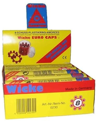 Sohni-Wicke Amorces Lot de 8 anneaux 5 barres 1200 coups de munitions Pistolet Carnaval