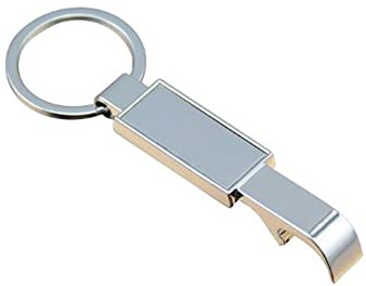 ARFUKA Flaschenöffner Schlüsselanhänger Edelstahl Soda-Bier Flaschenöffner Getränkeflaschenöffner Bierflaschenöffner Tragbar Kronkorkenöffner Keychain Geschenk