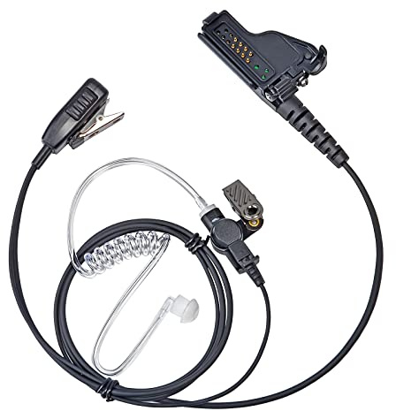 HYS ÜberwachungsHeadset, RadioOhrhörer mit klarem Akustikspulenrohr Earbud Audio für MotorolaMotoTurbo MTS2000 XTS2500 XTS1500 XTS3000 XTS3500 XTS5000 JT1000 HT10000000 HT10 00 MTX. 9000 GP9000