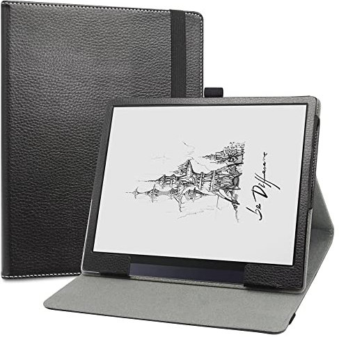LiuShan Hülle für BOOX Tab Ultra,für BOOX Tab Ultra C，Folding PU Leder Tasche Hülle Case mit Ständer für BOOX Tab Ultra/Tab Ultra C 10,3 Zoll Tablet（Nicht kompatibel mit andere Tablet）,Schwarz