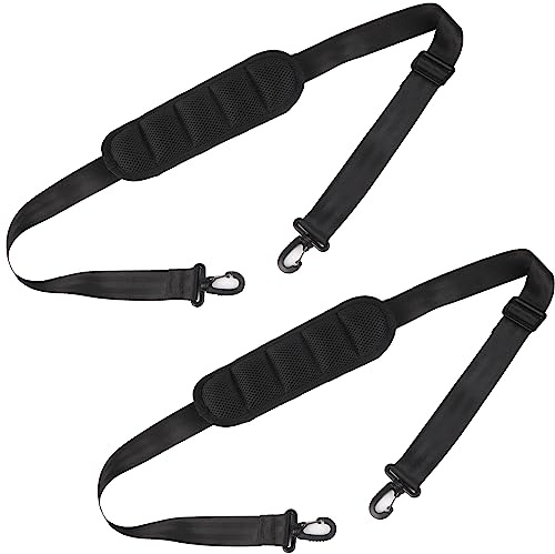 MAGARROW 3.8cm Schultergurt 150CM Taschengurt Einstellbar Gurt Verstellbarer Schultergurt, Breiter Taschengurt Schulterriemen für Umhängetasche Computertasche Schultertasche DIY Zubeh (Schwarz - 2pcs)